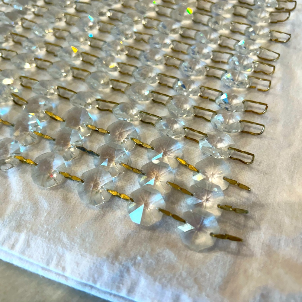 600 Vintage Octagon Crystals with Bronze Connectors